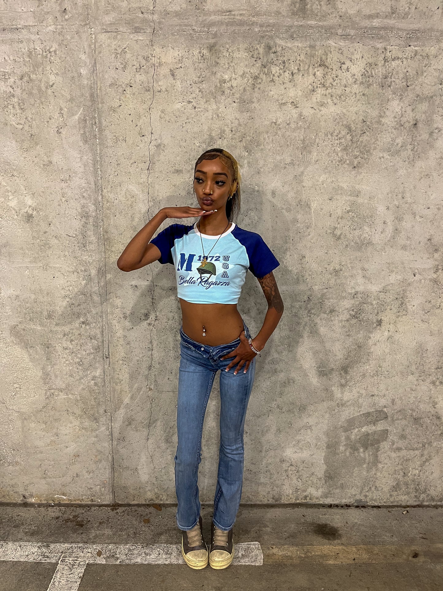 “Militia” baby tee