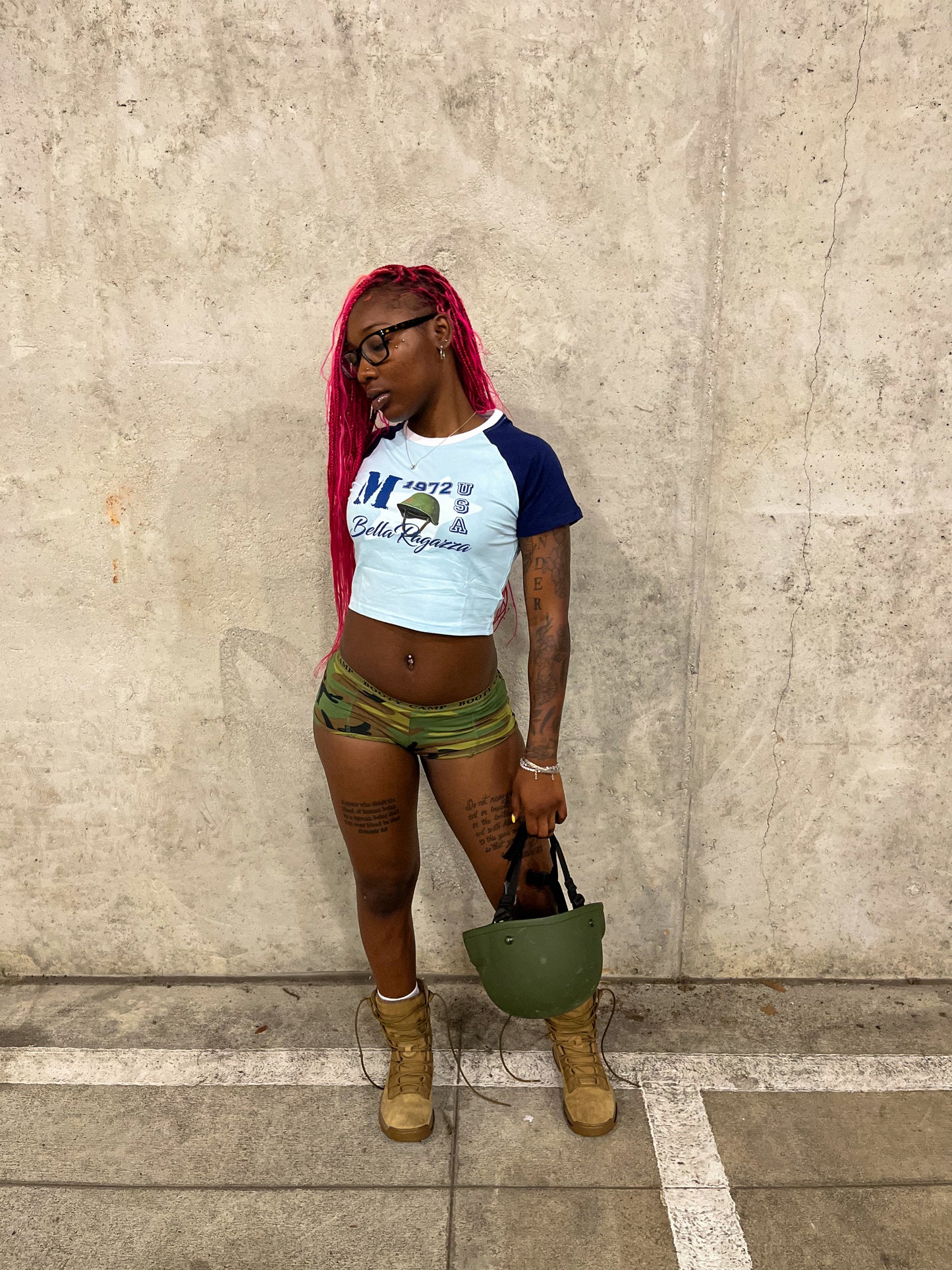 “Militia” baby tee